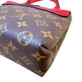 ルイ・ヴィトン LOUIS VUITTON ロッキーBB M44322 ブラウン/レッド モノグラムキャンバス レディース ハンドバッグ