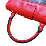 ルイ・ヴィトン LOUIS VUITTON ロッキーBB M44322 ブラウン/レッド モノグラムキャンバス レディース ハンドバッグ