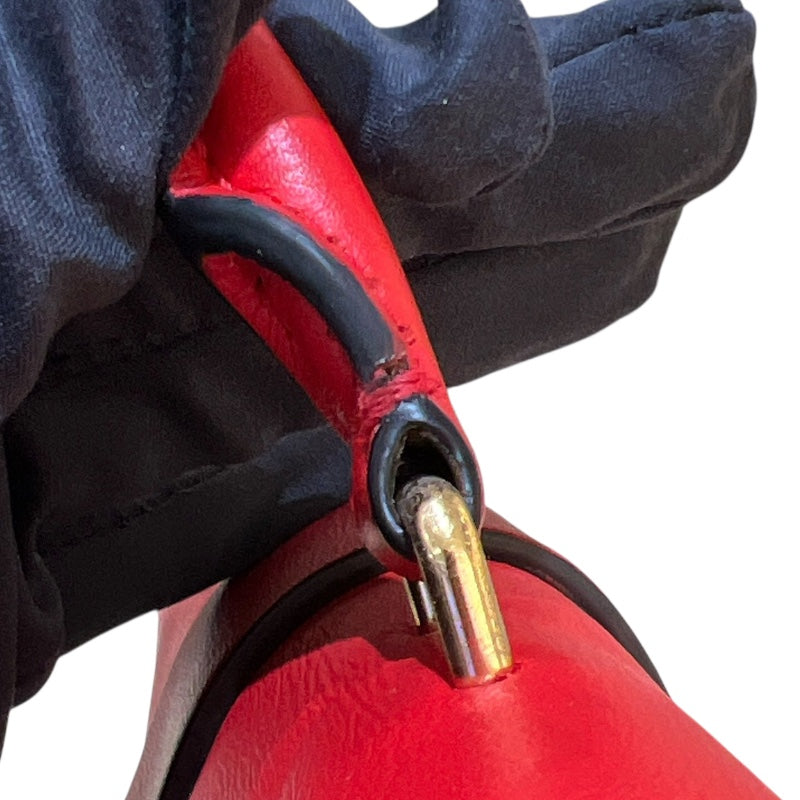 ルイ・ヴィトン LOUIS VUITTON ロッキーBB M44322 ブラウン/レッド モノグラムキャンバス レディース ハンドバッグ