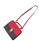 ルイ・ヴィトン LOUIS VUITTON ロッキーBB M44322 ブラウン/レッド モノグラムキャンバス レディース ハンドバッグ