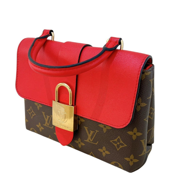 ルイ・ヴィトン LOUIS VUITTON ロッキーBB M44322 ブラウン/レッド モノグラムキャンバス レディース ハンドバッグ