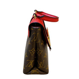 ルイ・ヴィトン LOUIS VUITTON ロッキーBB M44322 ブラウン/レッド モノグラムキャンバス レディース ハンドバッグ