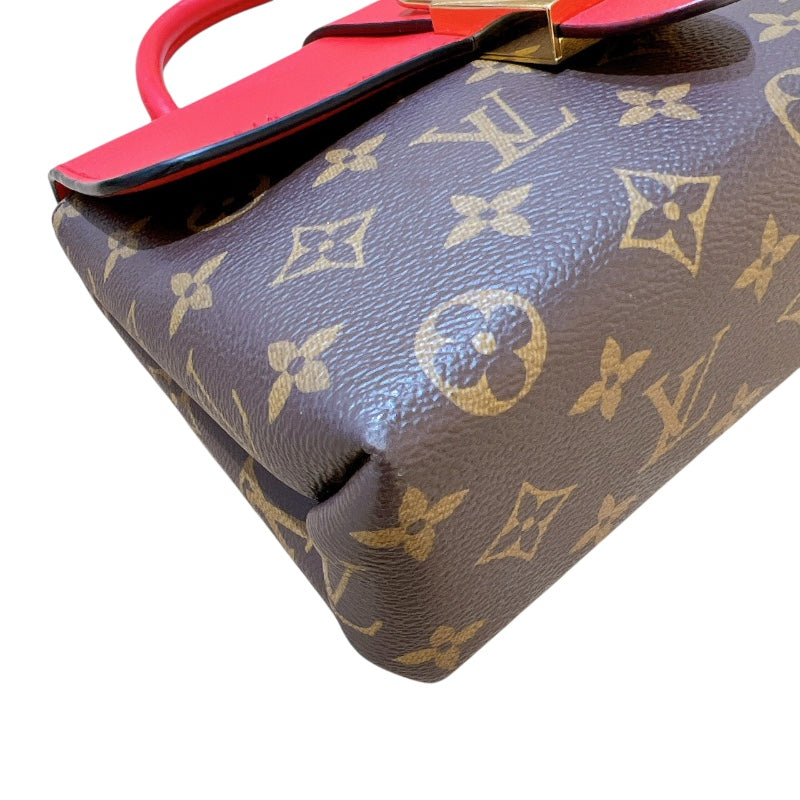ルイ・ヴィトン LOUIS VUITTON ロッキーBB M44322 ブラウン/レッド モノグラムキャンバス レディース ハンドバッグ
