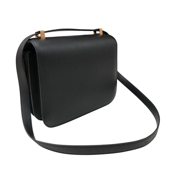 エルメス HERMES コンスタンス3 24 Z刻 ブラック ピンクゴールド金具 エプソン レディース ショルダーバッグ
