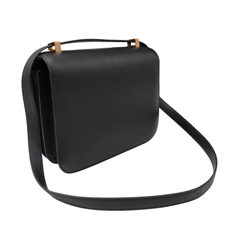 エルメス HERMES コンスタンス3 24 Z刻 ブラック ピンクゴールド金具 エプソン レディース ショルダーバッグ