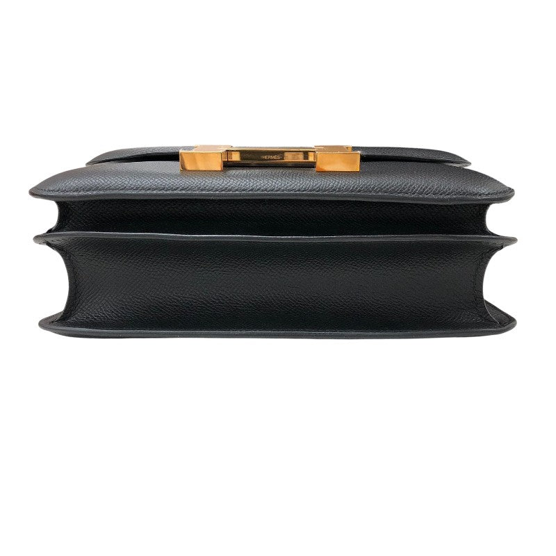 エルメス HERMES コンスタンス3 24 Z刻 ブラック ピンクゴールド金具 エプソン レディース ショルダーバッグ