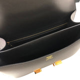 エルメス HERMES コンスタンス3 24 Z刻 ブラック ピンクゴールド金具 エプソン レディース ショルダーバッグ