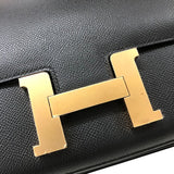 エルメス HERMES コンスタンス3 24 Z刻 ブラック ピンクゴールド金具 エプソン レディース ショルダーバッグ