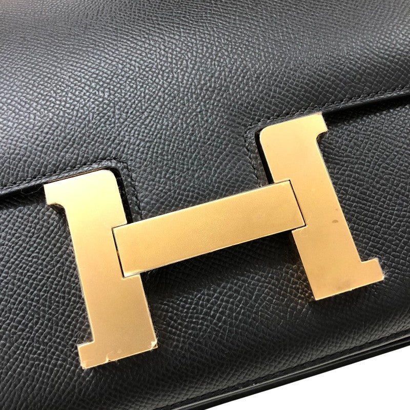 エルメス HERMES コンスタンス3 24 Z刻 ブラック ピンクゴールド金具 エプソン レディース ショルダーバッグ