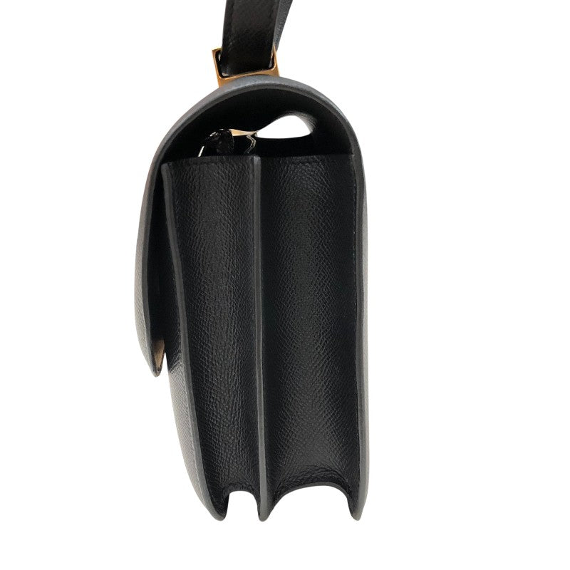 エルメス HERMES コンスタンス3 24 Z刻 ブラック ピンクゴールド金具 エプソン レディース ショルダーバッグ