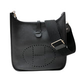 エルメス HERMES エヴリン3PM C刻 ブラック シルバー金具 トリヨンクレマンス レディース ショルダーバッグ