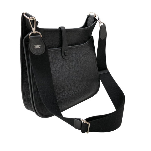 エルメス HERMES エヴリン3PM C刻 ブラック シルバー金具 トリヨンクレマンス レディース ショルダーバッグ
