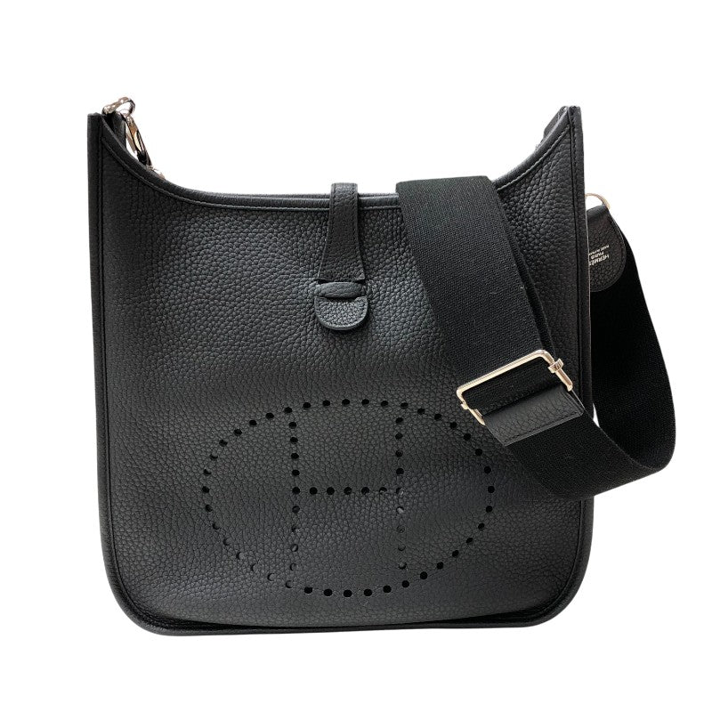 エルメス HERMES エヴリン3PM C刻 ブラック シルバー金具 トリヨンクレマンス レディース ショルダーバッグ