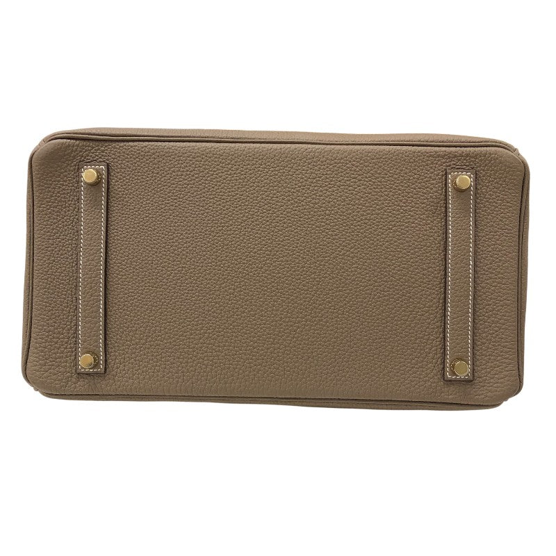 エルメス HERMES バーキン35 Y刻印 エトゥープ ゴールド金具 トゴ レディース ハンドバッグ