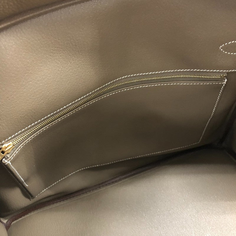 エルメス HERMES バーキン35 Y刻印 エトゥープ ゴールド金具 トゴ レディース ハンドバッグ