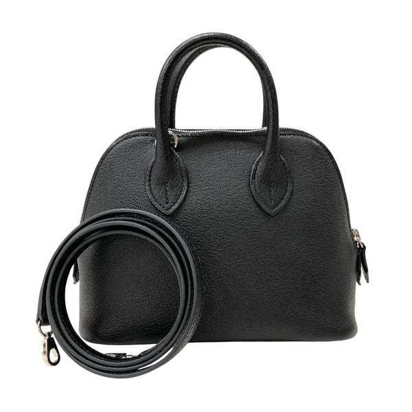 エルメス HERMES ボリード1923 ミニ B刻 ブラック シルバー金具 シェーブル レディース ハンドバッグ