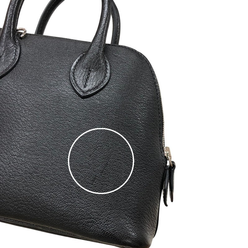 エルメス HERMES ボリード1923 ミニ B刻 ブラック シルバー金具 シェーブル レディース ハンドバッグ