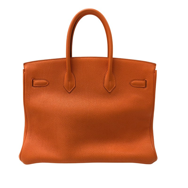 エルメス HERMES バーキン35 □G刻印 オレンジ ゴールド金具 トゴ レディース ハンドバッグ