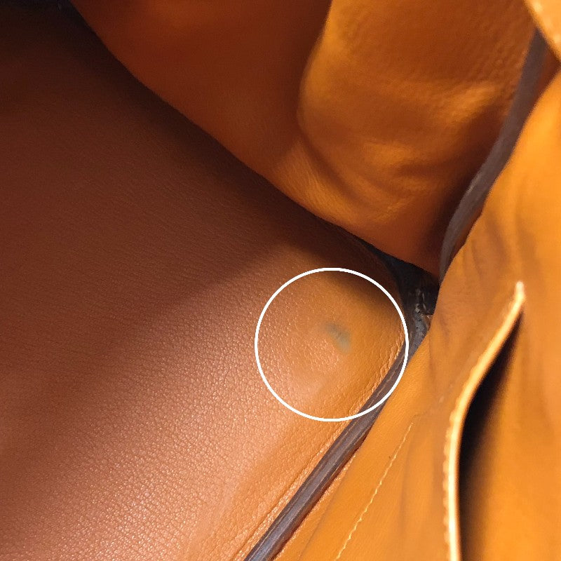 エルメス HERMES バーキン35 □G刻印 オレンジ ゴールド金具 トゴ レディース ハンドバッグ