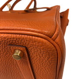 エルメス HERMES バーキン35 □G刻印 オレンジ ゴールド金具 トゴ レディース ハンドバッグ