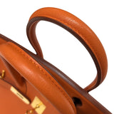 エルメス HERMES バーキン35 □G刻印 オレンジ ゴールド金具 トゴ レディース ハンドバッグ