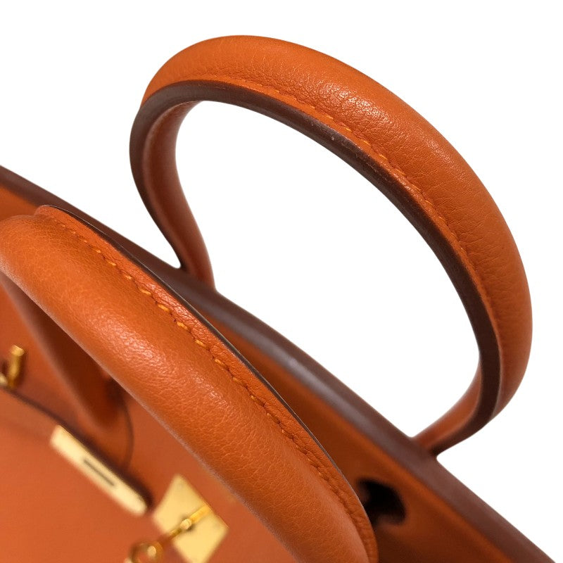 エルメス HERMES バーキン35 □G刻印 オレンジ ゴールド金具 トゴ レディース ハンドバッグ