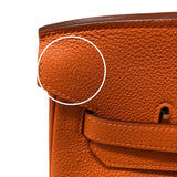 エルメス HERMES バーキン35 □G刻印 オレンジ ゴールド金具 トゴ レディース ハンドバッグ
