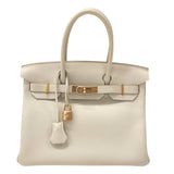エルメス HERMES バーキン30 Z刻印 クレ ピンクゴールド金具 トゴ レディース ハンドバッグ