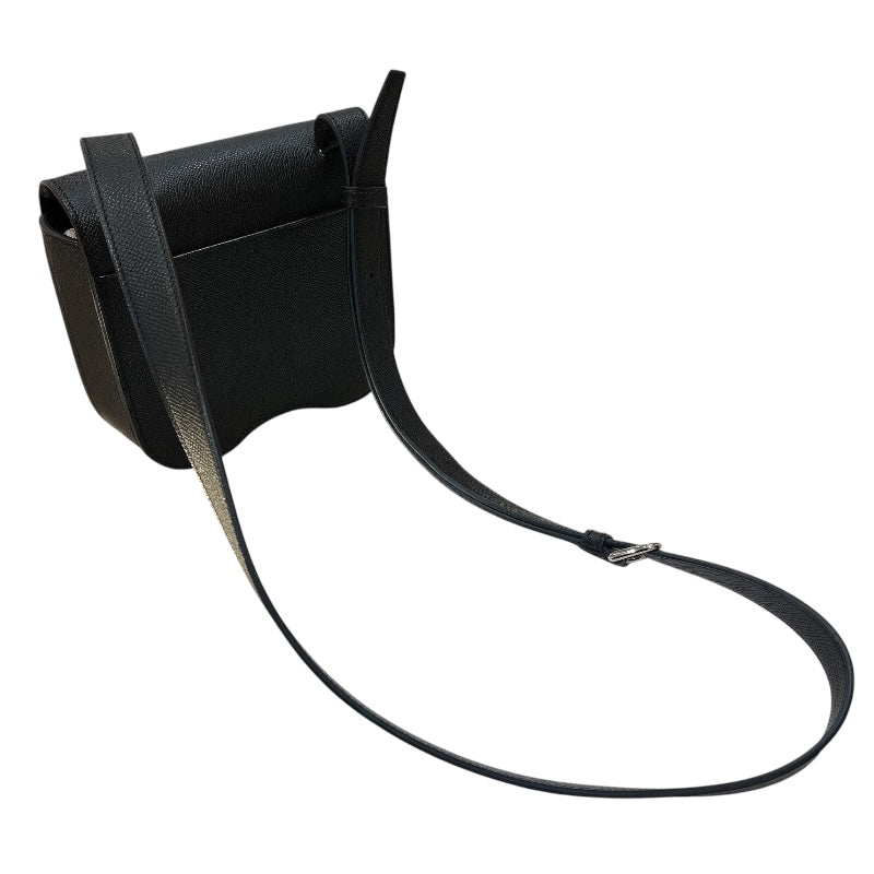 エルメス HERMES デッラカヴァッレリア ミニ U刻印 ブラック シルバー金具 エプソン レディース ショルダーバッグ