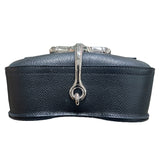 エルメス HERMES デッラカヴァッレリア ミニ U刻印 ブラック シルバー金具 エプソン レディース ショルダーバッグ