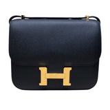 エルメス HERMES コンスタンス3ミニ B刻印 ブラック エプソン　GD金具 レディース ショルダーバッグ