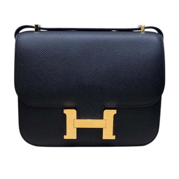 エルメス HERMES コンスタンス3ミニ B刻印 ブラック エプソン　GD金具 レディース ショルダーバッグ