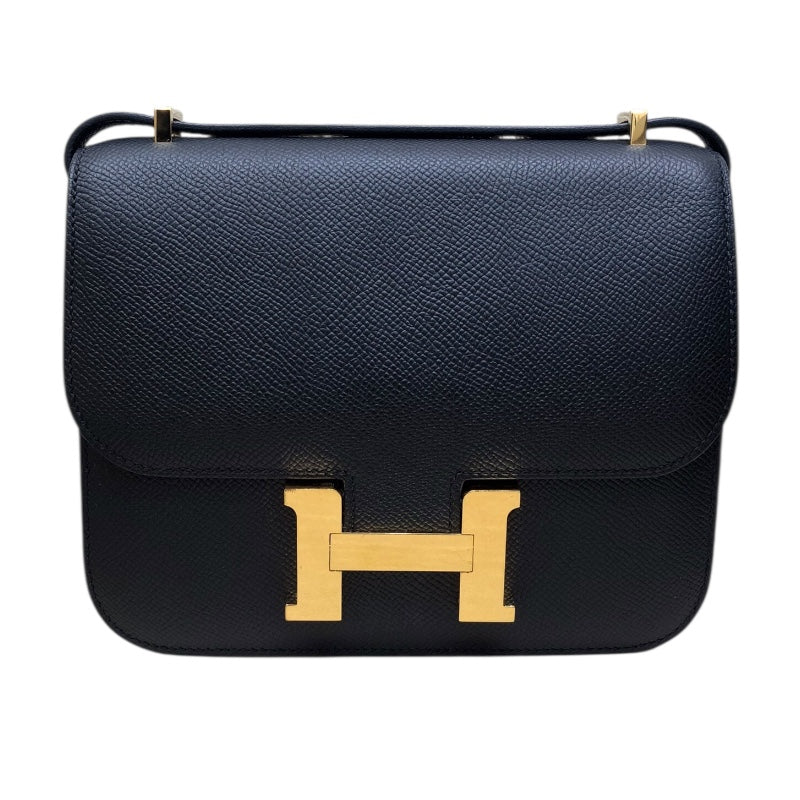 エルメス HERMES コンスタンス3ミニ B刻印 ブラック エプソン　GD金具 レディース ショルダーバッグ