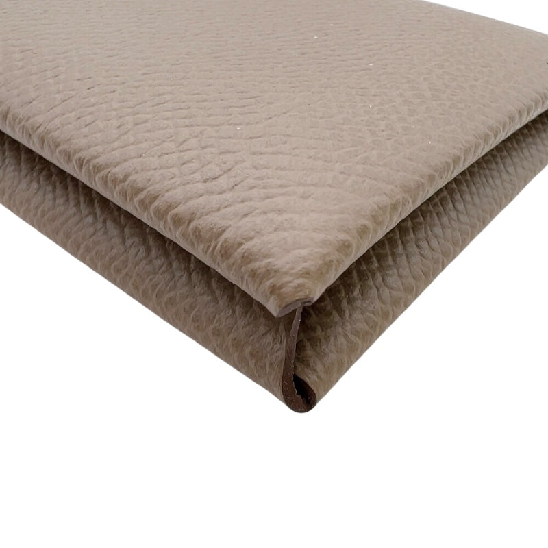 エルメス HERMES カルヴィ W刻印　(2024年製) グレー　 ヴォーエプソン ユニセックス カードケース