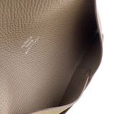 エルメス HERMES カルヴィ W刻印　(2024年製) グレー　 ヴォーエプソン ユニセックス カードケース