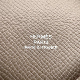 エルメス HERMES カルヴィ W刻印　(2024年製) グレー　 ヴォーエプソン ユニセックス カードケース