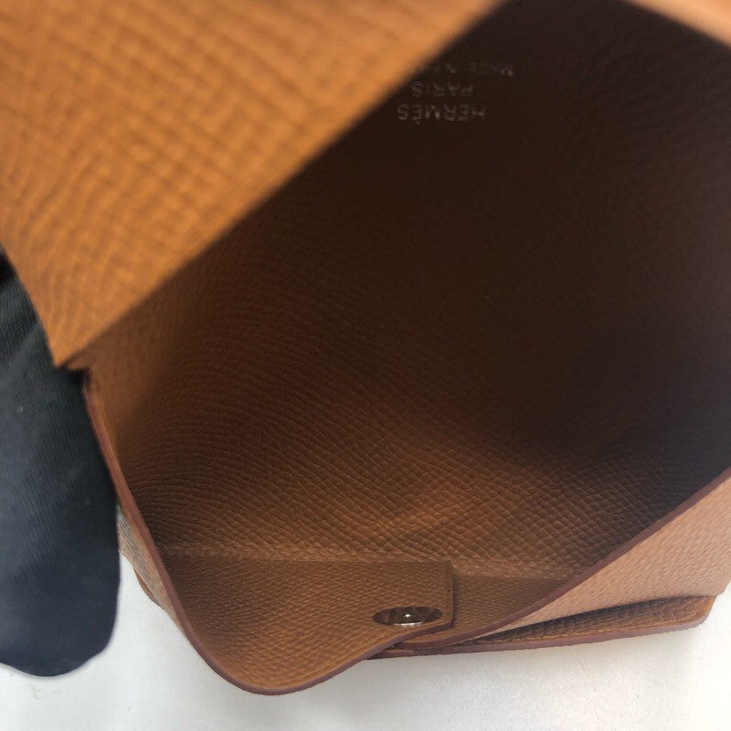 エルメス HERMES カルヴィ W刻 エプソン ユニセックス カードケース