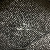 エルメス HERMES カルヴィ W刻 ブラック エプソン ユニセックス カードケース