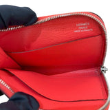 エルメス HERMES リミックスID A刻印 (2017年製) ルージュジャイプール/SV金具 エプソン レディース 長財布