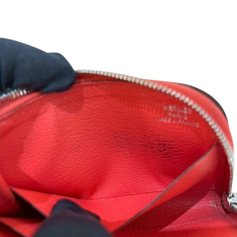 エルメス HERMES リミックスID A刻印 (2017年製) ルージュジャイプール/SV金具 エプソン レディース 長財布