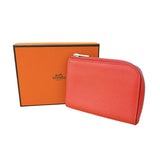 エルメス HERMES リミックスID A刻印 (2017年製) ルージュジャイプール/SV金具 エプソン レディース 長財布