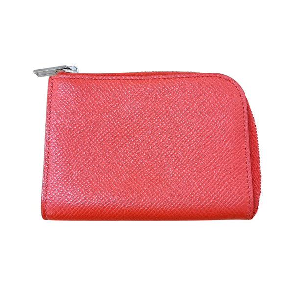 エルメス HERMES リミックスID A刻印 (2017年製) ルージュジャイプール/SV金具 エプソン レディース 長財布