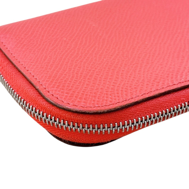 エルメス HERMES リミックスID A刻印 (2017年製) ルージュジャイプール/SV金具 エプソン レディース 長財布