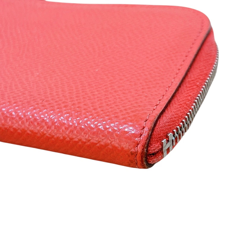 エルメス HERMES リミックスID A刻印 (2017年製) ルージュジャイプール/SV金具 エプソン レディース 長財布