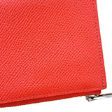 エルメス HERMES リミックスID A刻印 (2017年製) ルージュジャイプール/SV金具 エプソン レディース 長財布