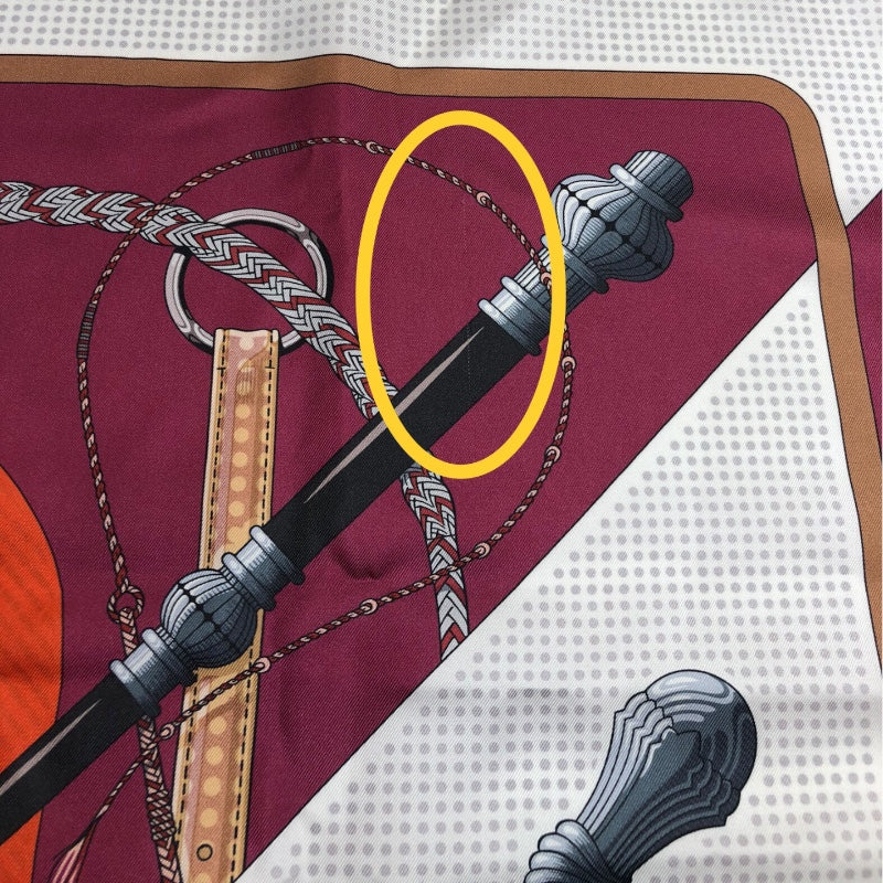 エルメス HERMES カレ90　Clic Clac シルク ユニセックス スカーフ