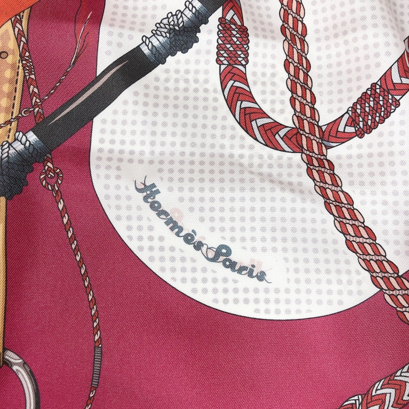 エルメス HERMES カレ90　Clic Clac シルク ユニセックス スカーフ