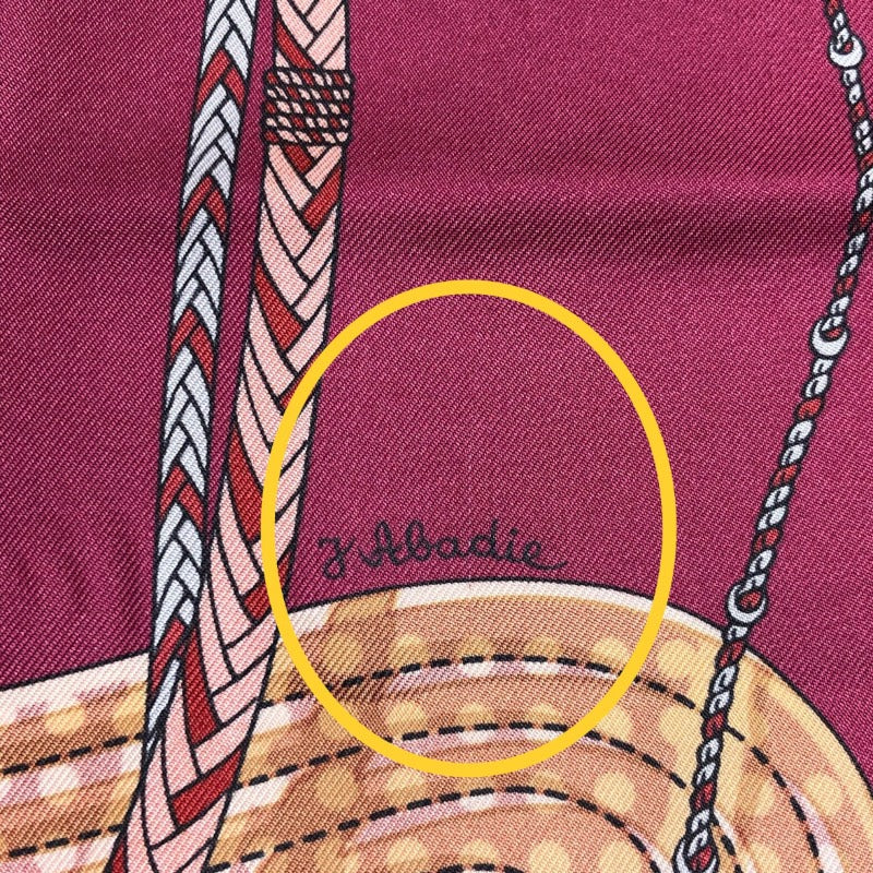 エルメス HERMES カレ90　Clic Clac シルク ユニセックス スカーフ