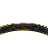 エルメス HERMES エマイユバングルPM ブルー/GD アクセサリー
