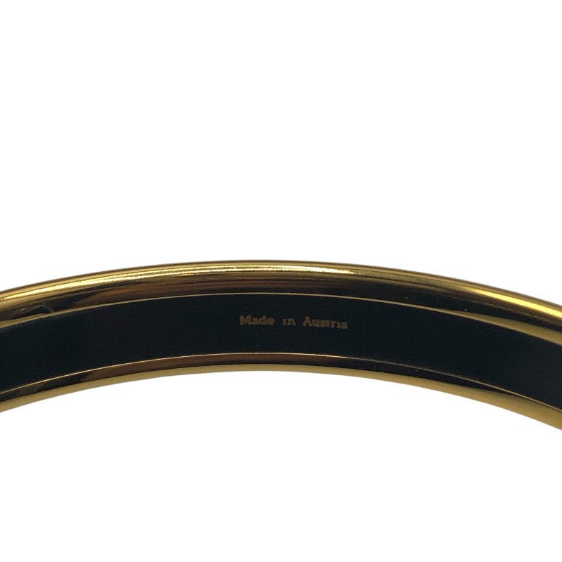 エルメス HERMES エマイユバングルPM ブルー/GD アクセサリー